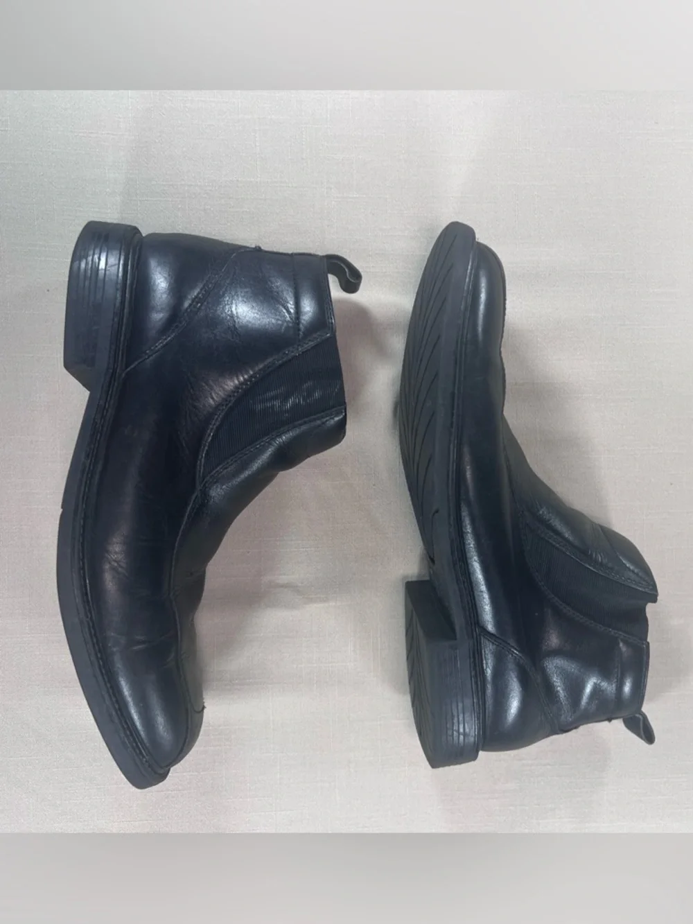 Nunn Bush Men’s Black Leather Chelsea Boots – Size 10.5